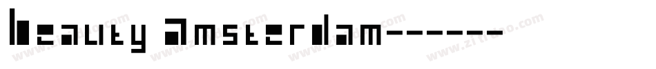 Beauty Amsterdam字体转换